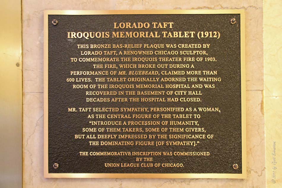Lorado Taft's Memorial for the Iroqouis Theatre fire.