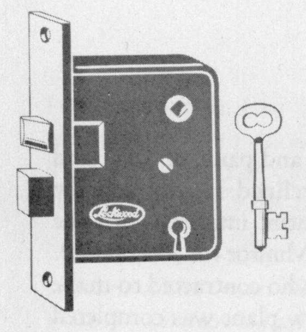 Mortise type lock - built on the principle of Charles Gay's "Rotary Grand Lock."